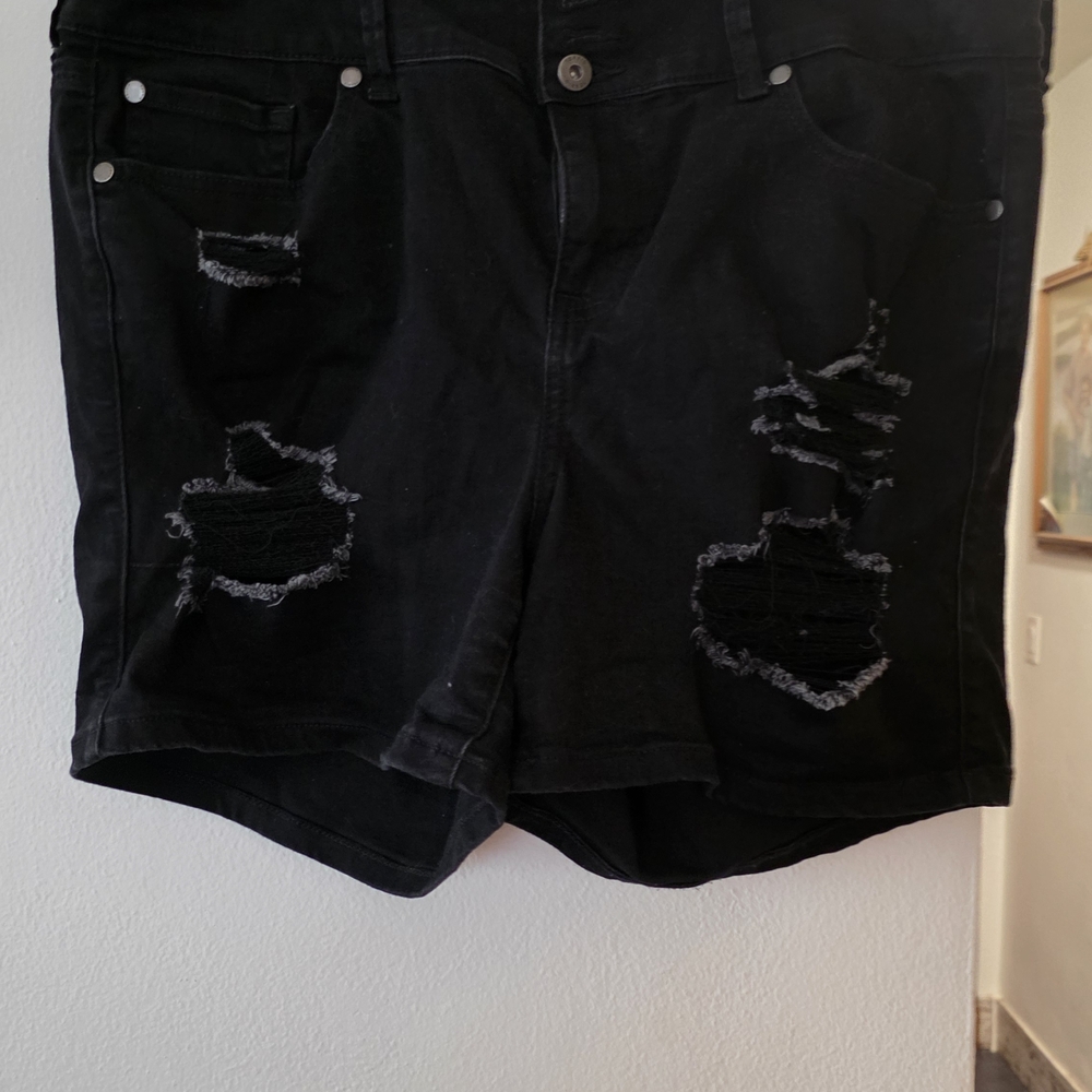Torrid Blue Jean Shorts for Women - Picture 4 of 16